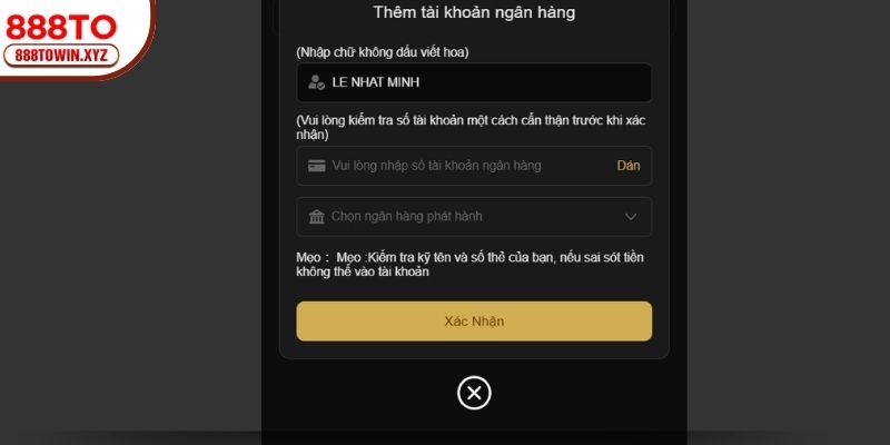 Điều khoản về quy trình nạp lẫn rút tiền