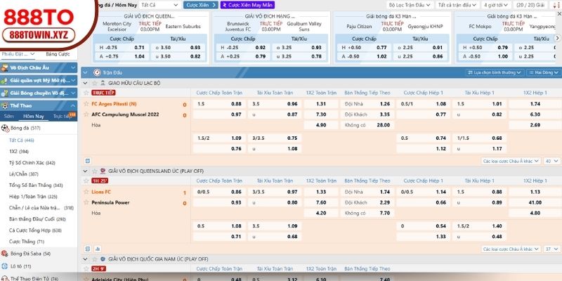 Loại hình châu Á (Handicap)