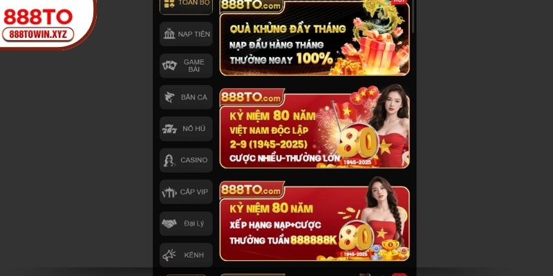 Tổng hợp khuyến mãi 888TO 2025 và điều kiện nhận ưu đãi